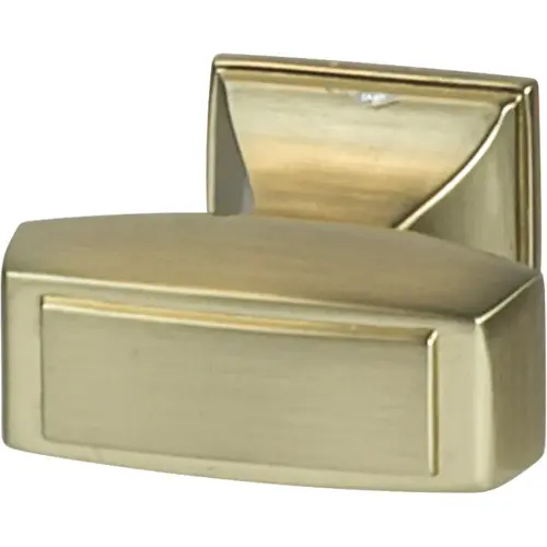 Knob, Mulholland 32 x 21 mm Zinc alloy, Gold colored, Length: 32 mm, Width: 21 mm, Height: 30 mm Gold colored