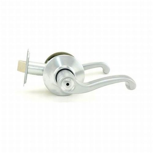 S Series Privacy Flair Right Hand with 16-203 Latch 10-001 Strike Satin Chrome Finish