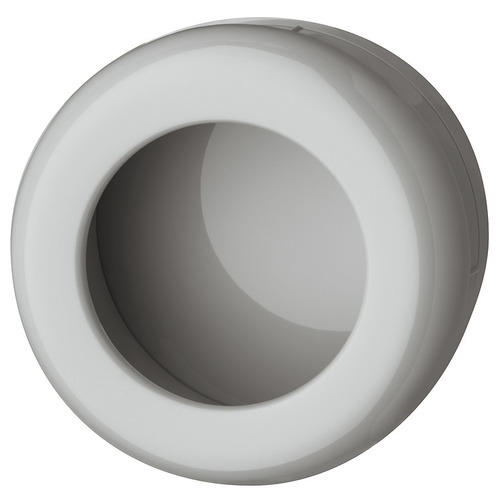 Inset Handle, Polyamide, Round 60 mm 55 mm HEWI, Bright light gray, diameter 60 mm light gray, glossy