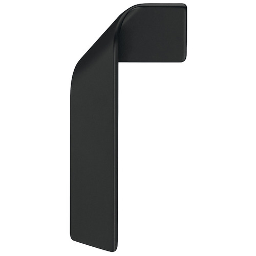 Handle, Zinc Right Hafele Design Model H2155, matt black antimicrobial, right Black, Antibacterial, matt