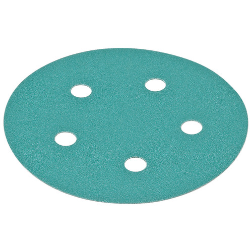 Abrasive Filmbac Disc, 5" Premium, Aluminum Oxide, Hook-N-Loop, 5 Holes P80 80 grit