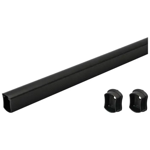 Wardrobe Tube with End Supports, TAG Signature Collection 47 15/16" 47 15/16", black Black