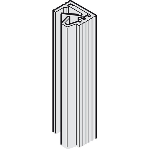 Sealing Profile, Drilled For HAWA Doorfix, Length: 6 m (19' 8 1/4") Clear, anodized