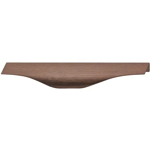 Handle, Edge pull handle, aluminum 128 200 x 38 mm Singapore Collection, Oil-rubbed bronze, CTC 128 mm Bronze colored, antique