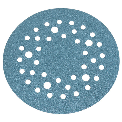 Abrasive FilmBac Disc, 5" Premium, Aluminum Oxide, Hook-N-Loop, 40 Holes P400 400 grit