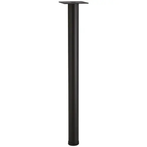 E-Leg, diameter 50 mm 710 mm (28"), Black textured Black, Black textured