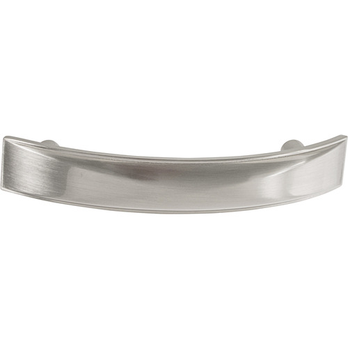 Handle, Zinc Amerock Extensity Collection, satin nickel Silver colored, Nickel plated, satin-finish