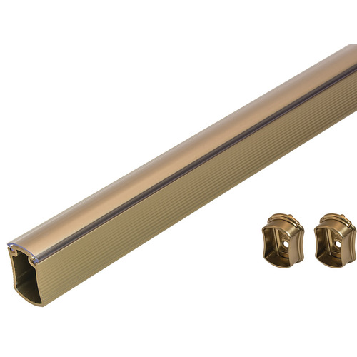 Hafele 801.78.995 Wardrobe Tube with End Supports, TAG Signature Collection 47 15/16" 47 15/16", matt gold Matt gold