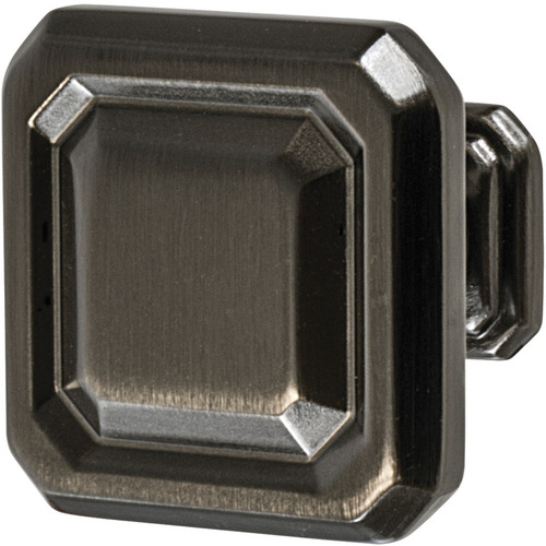 Knob, Wells, BP36547GM 35 mm 38 x 38 mm Zinc alloy, Gray, Length: 38 mm, Width: 38 mm, Height: 35 mm Gray