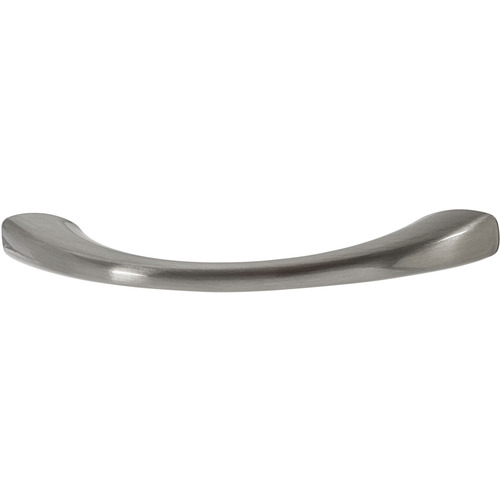 Handle, Zinc Amerock Allison Value Collection, Satin nickel Black, Nickel plated, satin-finish