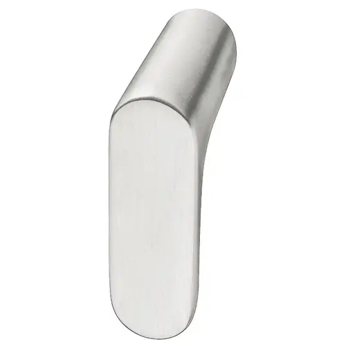 Knob, Hafele Design, Model H2130 Zinc alloy, brushed, Nickel plated, Length: 34 mm, Width: 12 mm, Height: 29 mm Nickel plated, brushed