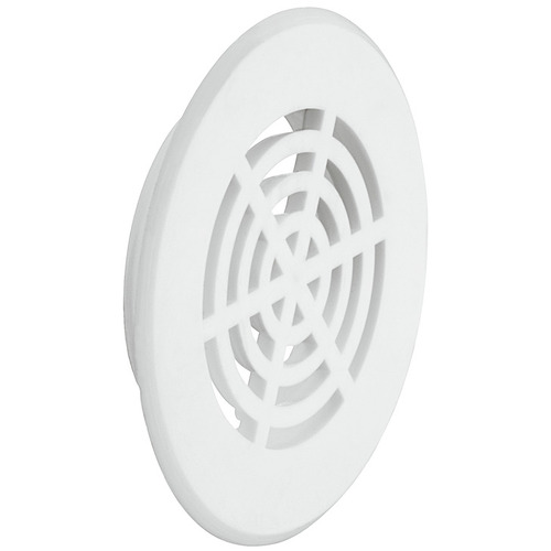 Air Ventilation Cap, diameter 50 mm Round, white, diameter 50 mm Gray white, RAL 9002