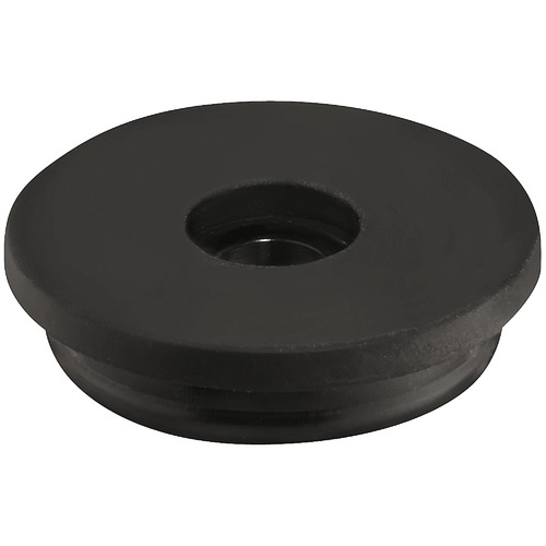 QuickClick Slim Base, Round, for screw fixing to surfaces, for insert diameter 17-25 mm Low-noise, Installation height 5 mm Black