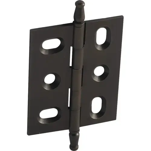 Decorative Butt Hinge, Mortise, Minaret Finial ELITE solid brass hinge, Oil-rubbed bronze oil rubbed bronze