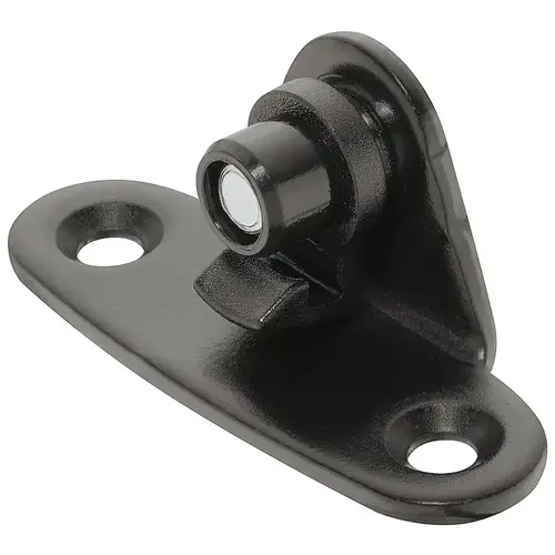 DUO/MAXI Door Bracket, for Doors Made of Wood or with Aluminum Frame 45 mm Wood screws For frames 45 mm (1 3/4") or wider, Black, for wood screw mounting Black