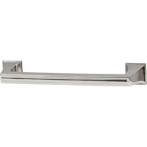 Handle, Zinc 160 181 x 37 mm Amerock Mulholland Collection, polished nickel, 160 mm CTC Nickel plated, polished