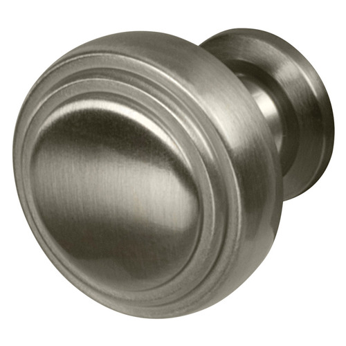 Knob, Winsome, BP36765G10 Zinc alloy, matt, Nickel plated, Height: 30 mm, Knob diameter: 32 mm Nickel plated, matt