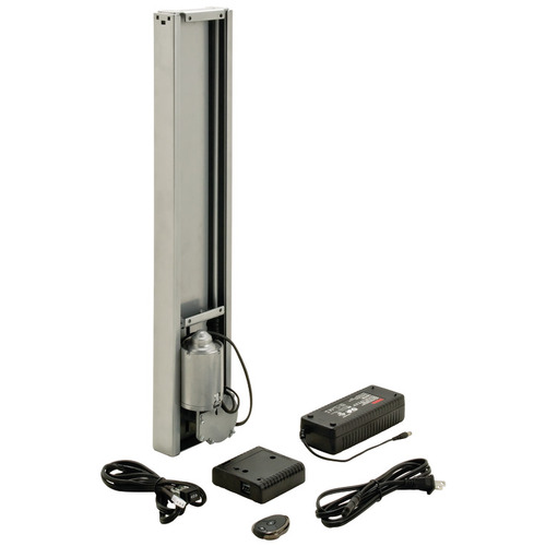 Motorized TV Lift, for Small TV Panels up to 26"/110 lbs. Silver colored