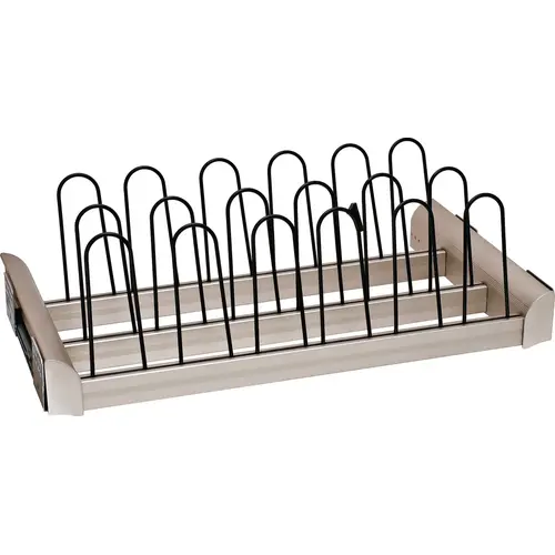 Pull-Out Shoe Organizer, TAG ENGAGE 30" Matt nickel, 30" Matt nickel