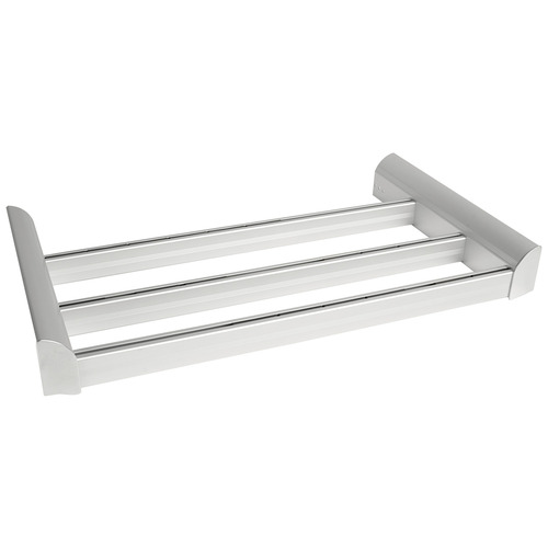 Pull-Out Shoe Organizer, TAG ENGAGE 24" Matt aluminum, 24" Matt aluminum