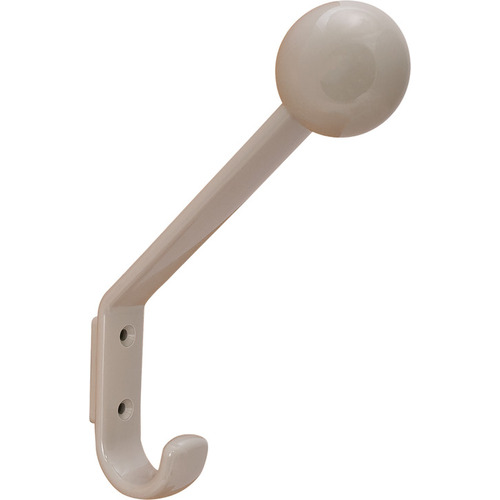 Coat and Hat Hook, HEWI, Polyamide, 22 x 117 x 174 mm Hat and coat hook, wide range of colors, Light gray Light gray, glossy