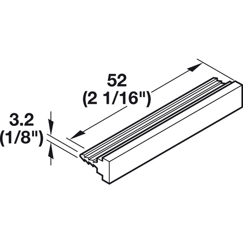 Plinth Panel Clip, for diameter 46 mm Adjustment Foot/Tube, Groove Mounted For triangular glide Black