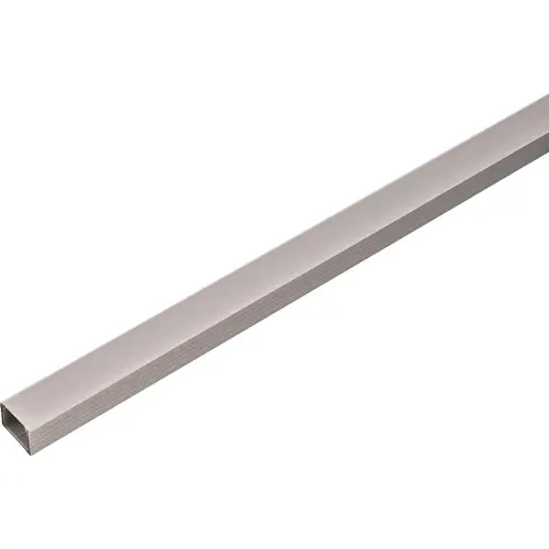 Polypropylene Profile, Surface Mount, Co-Extruded Loox, L x W x H: 2.5 m x 20 mm x 10 mm (98 7/16" x 3/4" x 9/16") Profile: aluminum colored Diffuser: milky