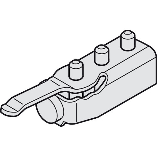 Track Stopper, with adjustable retention spring For Hawa Junior, For Hawa Dorado, Jr 40Z, Jr 40B, Jr 40GS and Jr 40GP blank