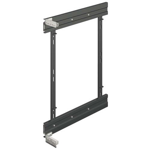 Extension Frame, For Base Unit Pull-Out, Hfele Full extension with soft closing mechanism, mounting: Left or right Pull out: Anthracite, Pull out: Powder coated Runners: zinc plated, Pull out: Powder coated, anthracite runners: Galvanized