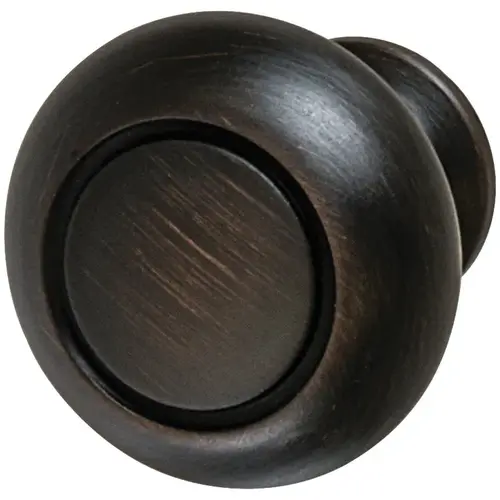 Knob, Allison Value, BP53011ORB Zinc alloy, oil rubbed bronze, Height: 30 mm, Knob diameter: 32 mm oil rubbed bronze