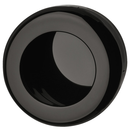 Inset Handle, Polyamide, Round 75 mm 70 mm HEWI, Jet black, diameter 75 mm Jet black, glossy