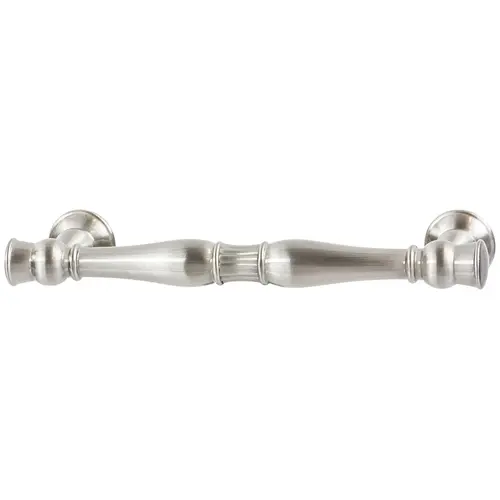 Handle, Zinc 96 119 x 35 mm Amerock Crawford Collection, satin nickel, 96 mm CTC Gold colored, Nickel plated, satin-finish