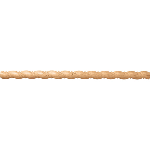 Moulding, 11/16" x 5/16" x 96" (H x D x L) Beech Rope Collection, Beech