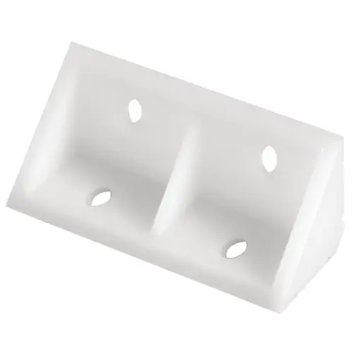 Corner Bracket, Plastic White White