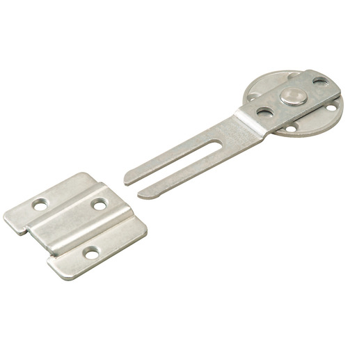 Table Top Connector, "Click Catch" For connecting tables, table tops, chairs, beds, etc., steel galvanized, installation height: 9 mm Zinc-plated