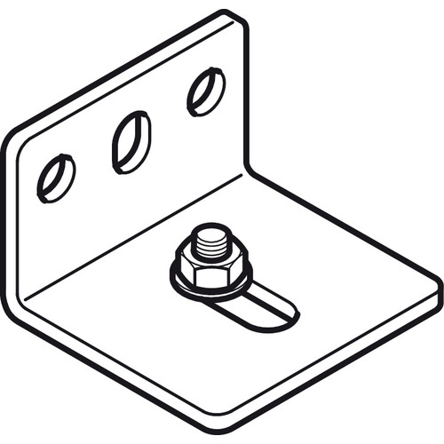 Mounting bracket, with screw and nut 64 mm 33 - 55 mm For Slido D-Line11, steel zinc-plated, length: 64 mm, wall distance center track: 33-55 mm Zinc plated