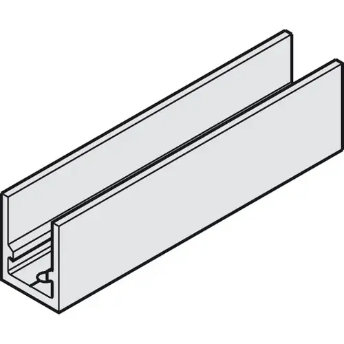 Carrier Profile, pre-drilled 21 5/8" For Hawa Variofold 80 H, length: 550 mm Silver colored, anodized