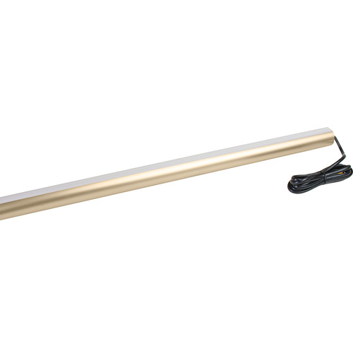 Lighted Wardrobe Tube, Elite Collection, 12 V 18" 224 lm 2.2 W Profile 5111 with Loox LED 2065, Matt gold; 4000K cool white; 18" length