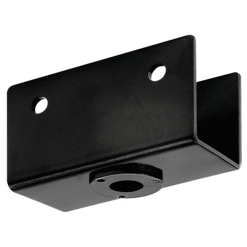 Threaded U-Bracket, for 3/4" Material With 18 mm thread 5/16" - 18 With 5/16"-18 thread Black, Epoxy-coated