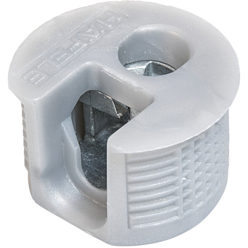 Hafele 263.52.705 Connector Housing, Rafix 20 Flush System White aluminum, RAL 9006