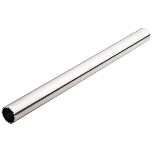 Round Wardrobe Tube with Supports, TAG Synergy Collection 35 3/4" Polished chrome, 35 3/4" Polished chrome