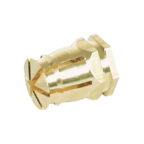 Hafele 039.00.061 Spreading Dowel, Brass, M6 12 mm With nylon ball For drill hole diameter: 8 mm, With nylon ball, 12 mm length blank