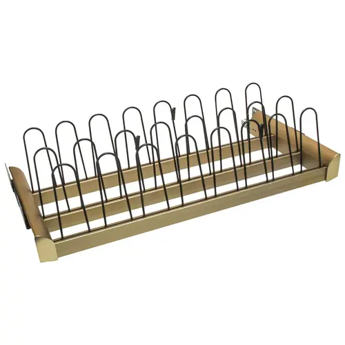 Pull-Out Shoe Organizer, TAG ENGAGE 24" Matt gold, 24" Matt gold