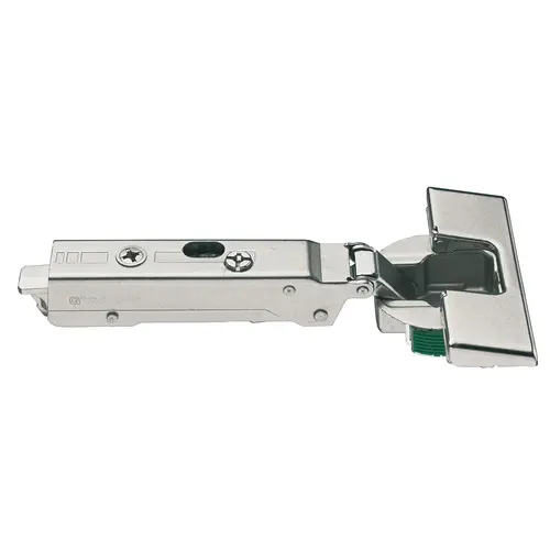 Concealed Hinge, Grass TIOMOS, 94 degree Opening Angle, Overlay for screw fixing for thick doors and profile doors up to 36 mm, Screw-on, soft-close Nickel plated