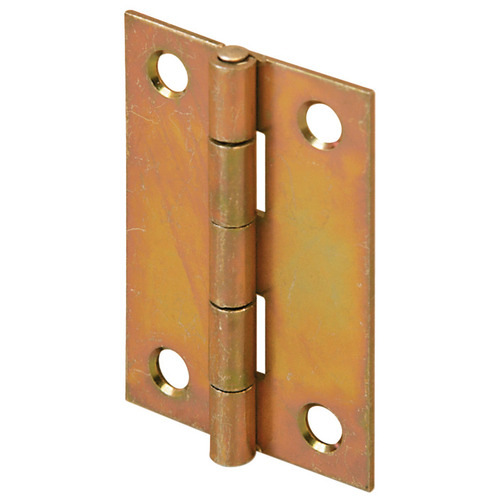 Furniture Hinge, with Fixed Pin, 5 Knuckles 1 15/16" x 1 3/8", 1.2 mm material thickness, 2 holes per wing