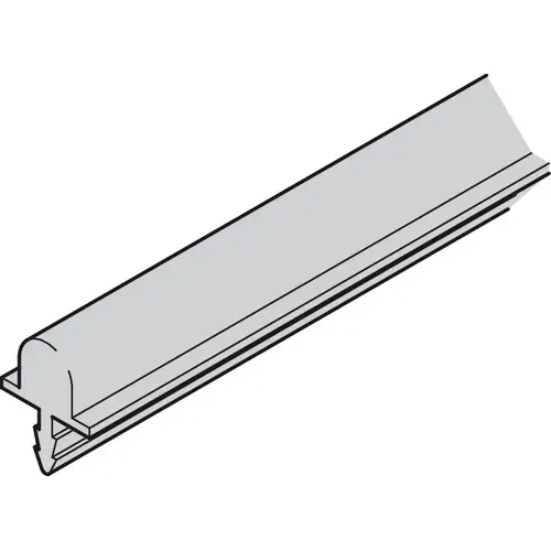 Bottom Running Track, Bottom, single running, for grove mounting and press fitting with harpoon rib 8' 2 7/16" Hafele Slido F-Line15 55A, 8' 2 7/16"; 2.5 m blank