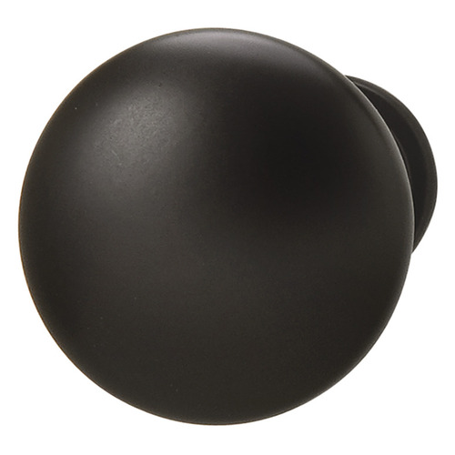 Knob, Chanterelle Zinc alloy, oil rubbed bronze, Dark brown, Height: 28 mm, Knob diameter: 30 mm Dark brown, oil rubbed bronze