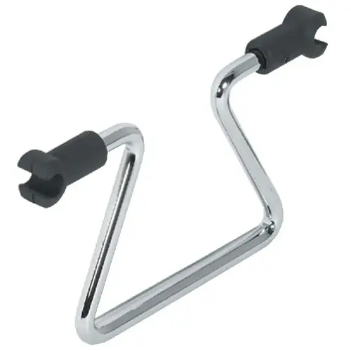 Movable Divider, for Base Pull-Outs Chrome Clip holder: Black, Hanger: Chrome plated, Chrome Clip holder: Black