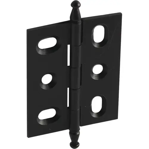 Decorative Butt Hinge, Mortise, Minaret Finial ELITE solid brass hinge, Black Black