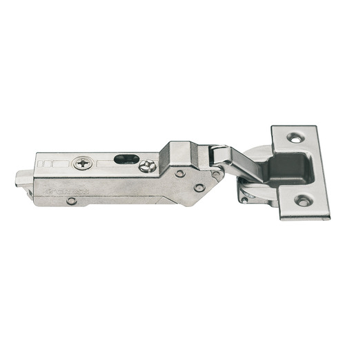 Concealed Hinge, Grass TIOMOS, 110 degree Opening Angle, Half Overlay/Twin Mounting For mounting in drilled hole, for screw fixing 45/9.5 With automatic closing spring, With soft closing mechanism Nickel plated